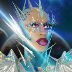 Silver Holo Ombré Mega Whip