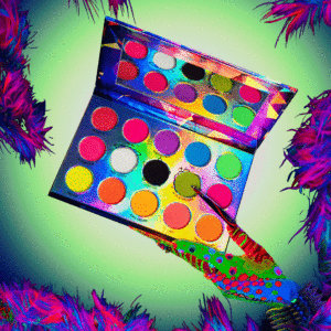 NEON PARTY MONSTER - Fluorescent UV Reactive Pressed Pigments Palette