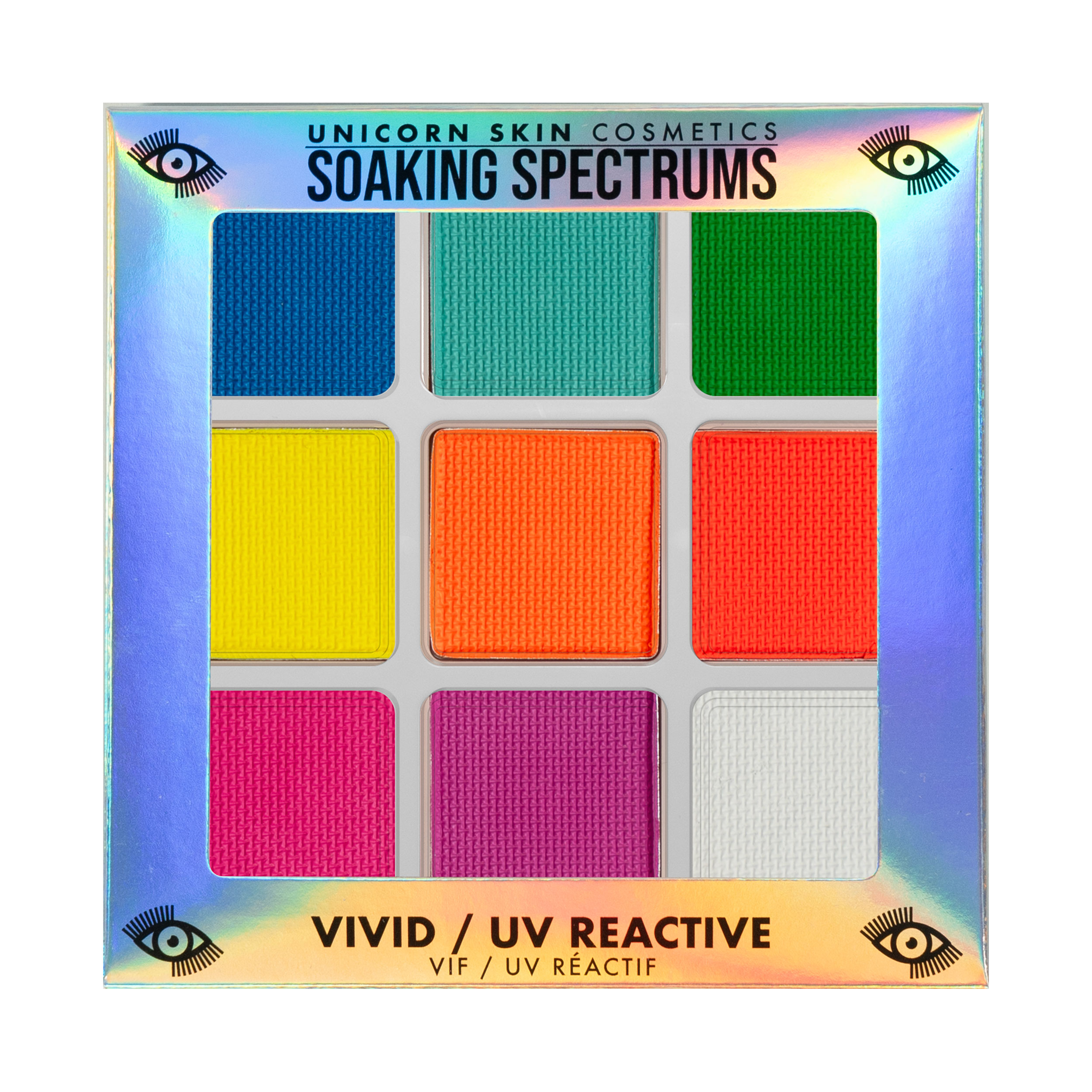 VIVID, UV REACTIVE  FLUORESCENT - SOAKING SPECTRUMS -  WATER ACTIVATED FACE AND BODY MAKEUP